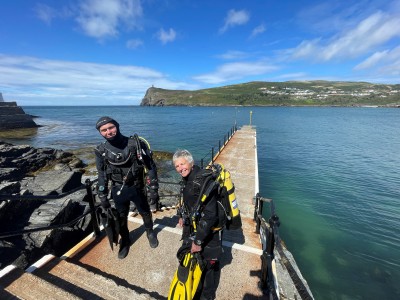 Port Erin jetty IOM Sub Aqua Club training site